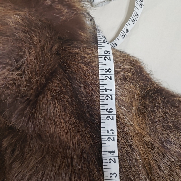 1960s Vintage Evans Beaver Fur Coat with Collar‎ Small/Medium - Picture 11 of 11